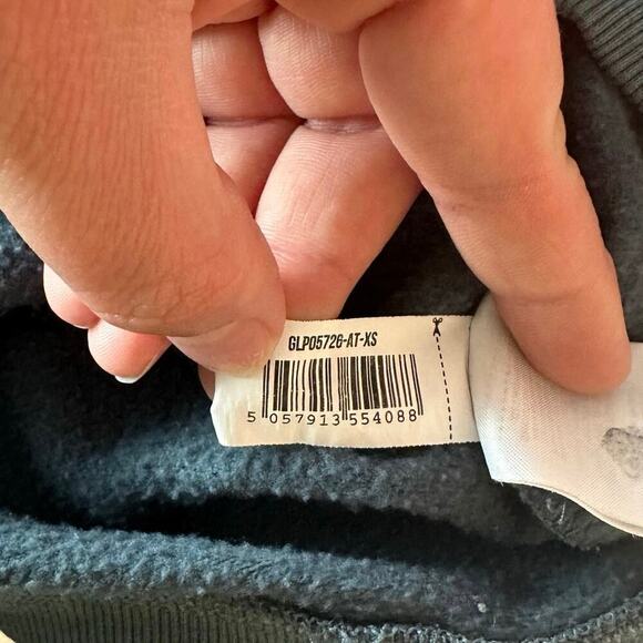 Gymshark Apollo Graphic Oversized Hoodie Size XS Green/Grey Activewear Athletic - Picture 4 of 8